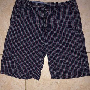 ST.JOHNS BAY SHORTS PLAIN Red/Blue Size 32 Cotton Vintage